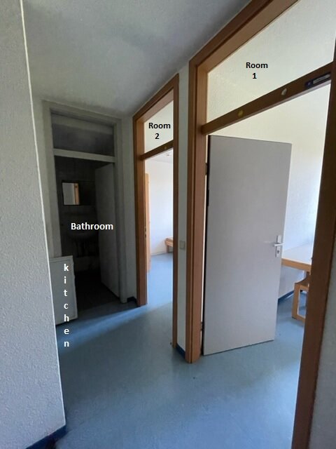 Wohnung zur Miete 260 € 1 Zimmer 12,1 m²<br/>Wohnfläche 2.<br/>Geschoss Am Steingarten 12 Herzogenried Mannheim 68169