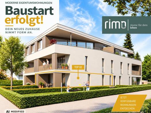 Wohnung zum Kauf - Erstbezug 449.000 € 3 Zimmer 63,5 m² EG Enderstraße 26 Altach 6844
