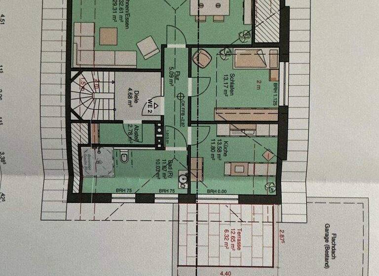 Wohnung zur Miete 850 € 2 Zimmer 95 m² 1. Geschoss Südlengern Kirchlengern 32278