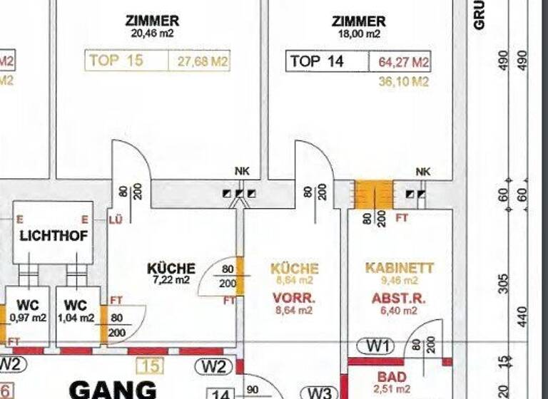 Wohnung zum Kauf 259.000 € 3 Zimmer 64,3 m² 2. Geschoss Wien 1200