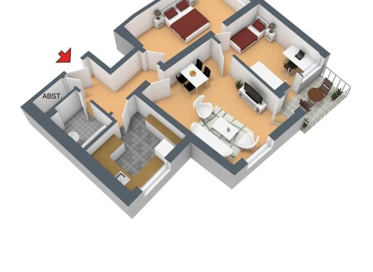 Wohnung zur Miete 779 € 4 Zimmer 89,1 m² EG Haspeler Straße 20 Barmen Wuppertal 42285