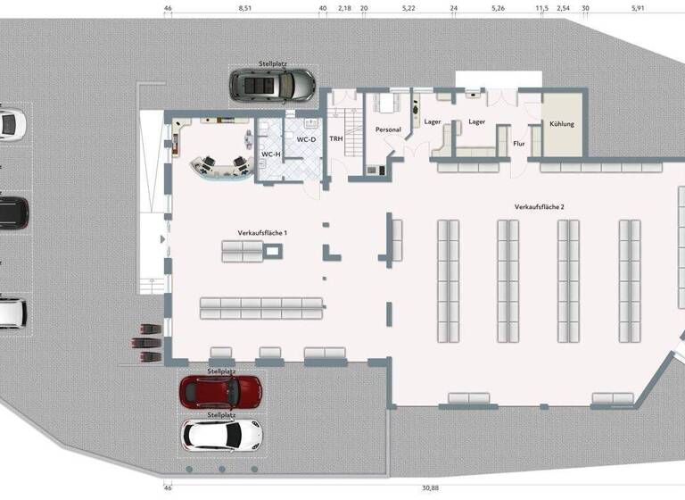 Ladenfläche zur Miete als Kapitalanlage geeignet 10 € 389,3 m² Kehl Kehl , Rhein 77694