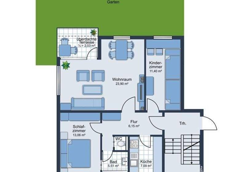 Wohnung zum Kauf 185.000 € 3 Zimmer 69,1 m² EG Marienwerder Hannover 30419