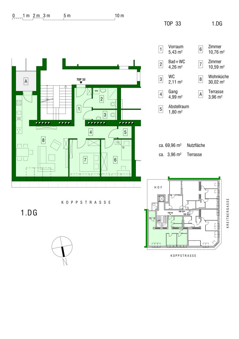 Wohnung zum Kauf 398.890 € 3 Zimmer 70 m²<br/>Wohnfläche 3.<br/>Geschoss Wien 1160