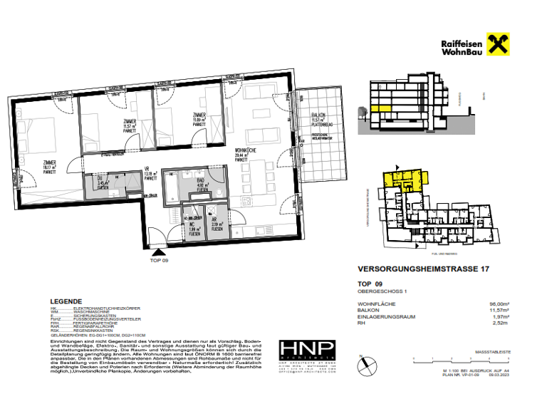 Wohnung zum Kauf provisionsfrei 730.000 € 4 Zimmer 96 m² 1. Geschoss Wien 1130