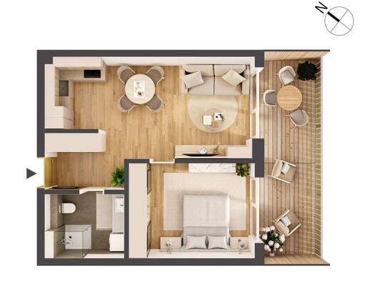 Wohnung zum Kauf - Erstbezug provisionsfrei 275.000 € 2 Zimmer 46,2 m² EG Franz-Prantl-Park 3 Jenbach 6200