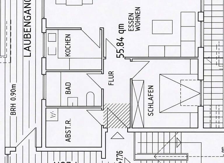 Wohnung zum Kauf 105.000 € 2 Zimmer 55,8 m² 3. Geschoss Taucha 04425
