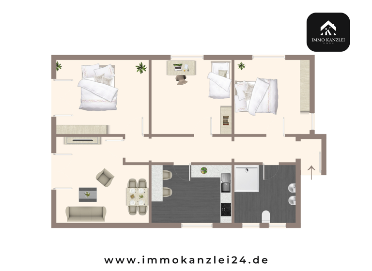 Wohnung zum Kauf 279.000 € 4 Zimmer 101,1 m² 1. Geschoss Niederschopfheim Hohberg 77749