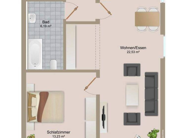 Wohnung zum Kauf 249.500 € 2 Zimmer 60,5 m² EG St. Martin Klagenfurt 9020