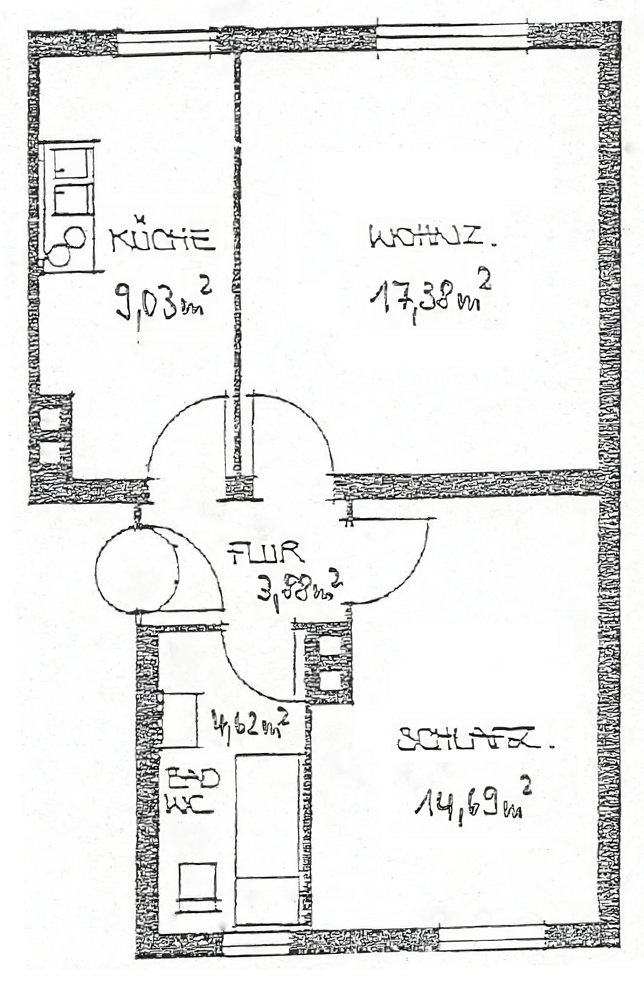 Wohnung zur Miete 625 € 2 Zimmer 50 m²<br/>Wohnfläche EG<br/>Geschoss ab sofort<br/>Verfügbarkeit Grolandstr. 28 Uhlandstraße Nürnberg 90408