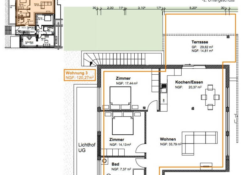 Wohnung zum Kauf 420.945 € 3 Zimmer 120,3 m²<br/>Wohnfläche Lahr Lahr 77933