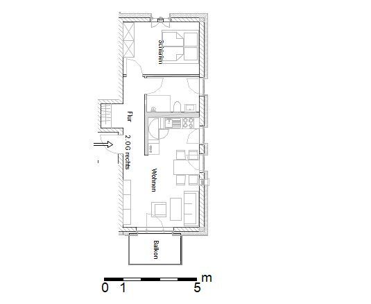 Wohnung zur Miete 810 € 2 Zimmer 48 m²<br/>Wohnfläche 2.<br/>Geschoss Washingtonstraße 26 Westvorstadt Weimar 99423