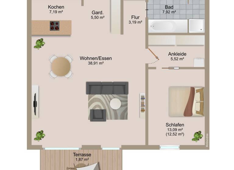 Wohnung zum Kauf 389.000 € 2 Zimmer 80,1 m²<br/>Wohnfläche 2.<br/>Geschoss Zugspitzstraße 1a Thalhofen Marktoberdorf 87616
