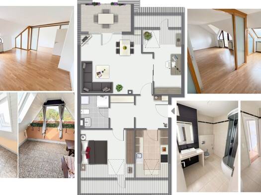 Wohnung zum Kauf 225.000 € 2 Zimmer 73,7 m² 2. Geschoss Aichig Bayreuth 95448