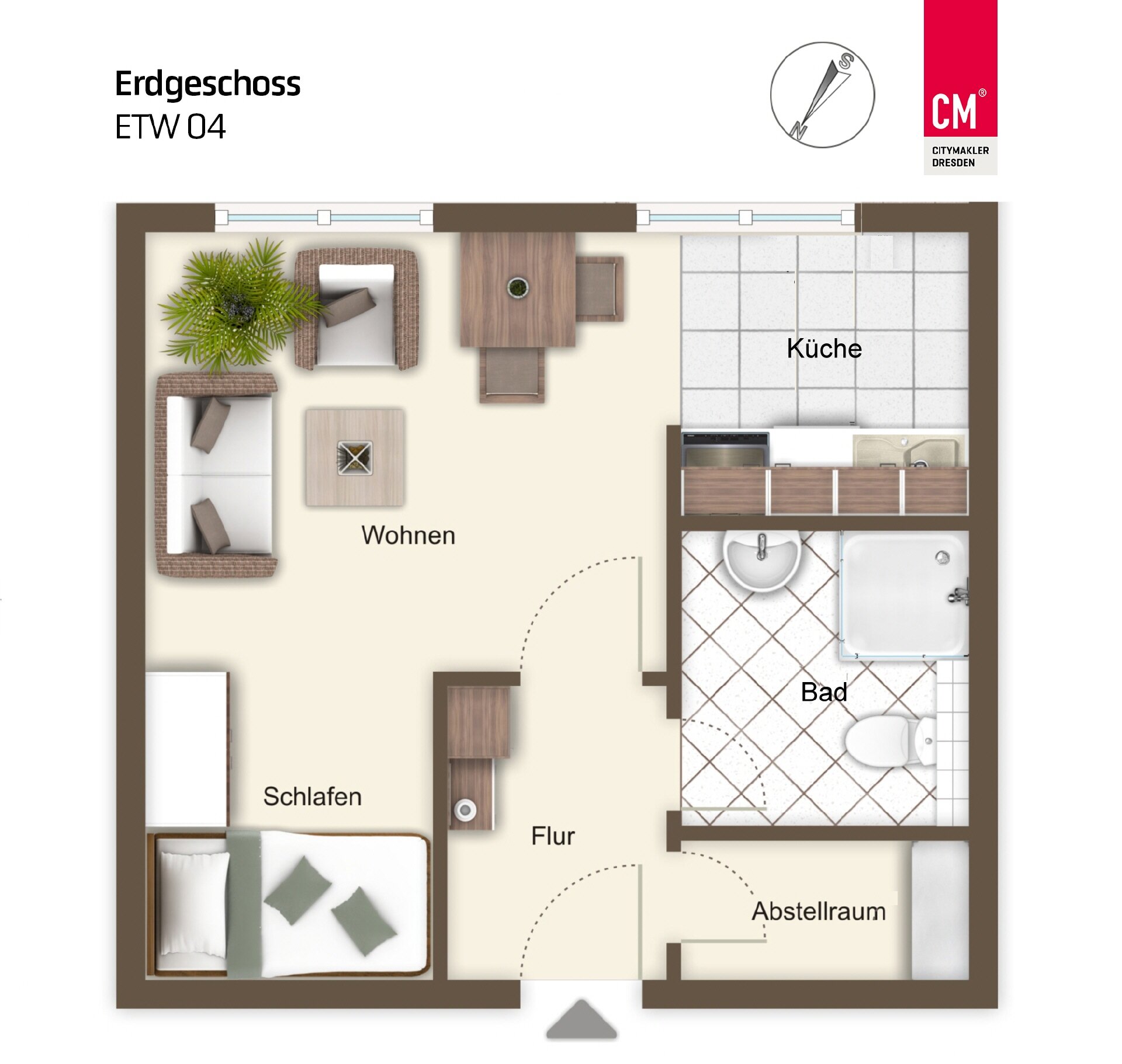 Wohnung zum Kauf 175.000 € 69 m²<br/>Wohnfläche Trachau (Neuländer Str.) Dresden 01129