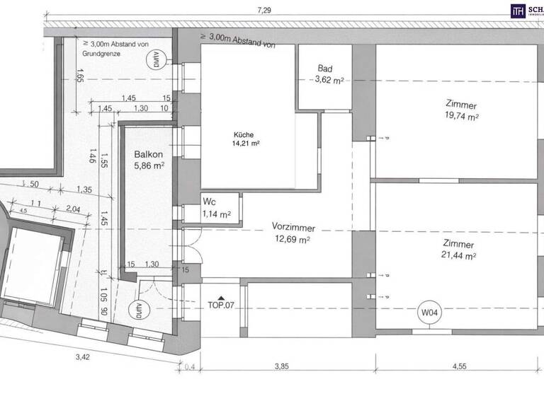 Wohnung zum Kauf 449.000 € 2,5 Zimmer 73,6 m² EG Klopsteinplatz Wien,Landstraße 1030