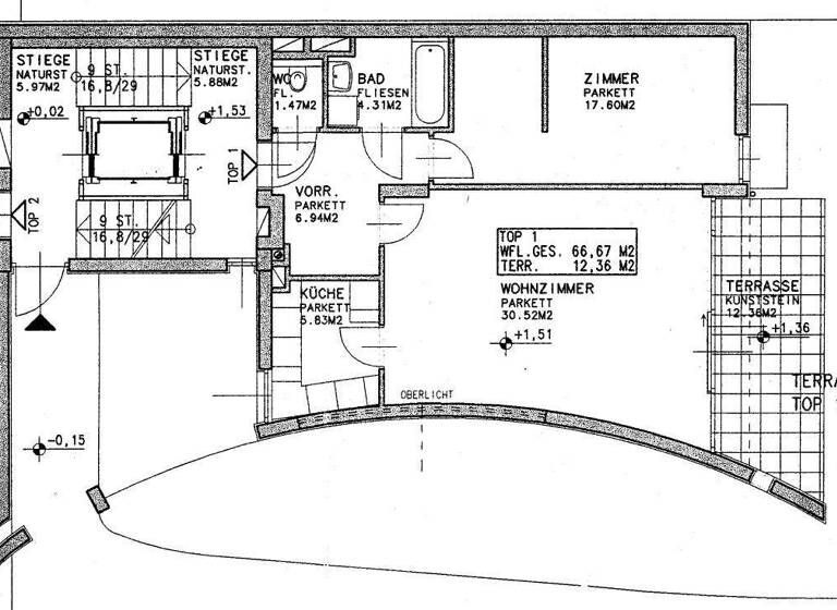 Wohnung zur Miete 2.298 € 2 Zimmer 67 m² Wien 1190