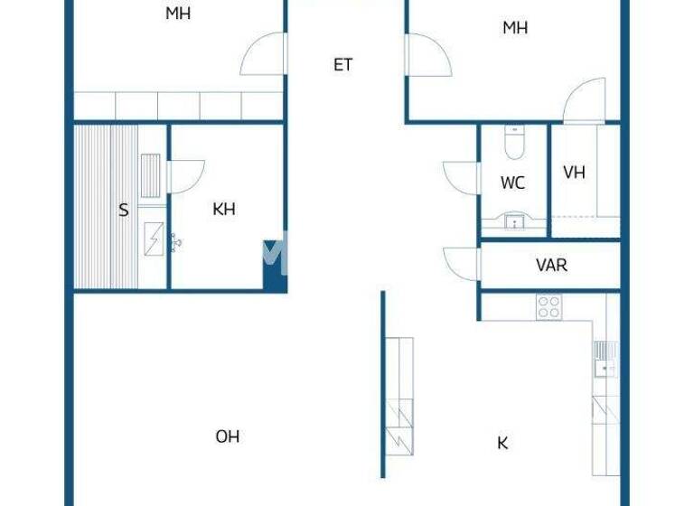 Reihenmittelhaus zum Kauf 114.000 € 3 Zimmer 90 m² 2.000 m² Grundstück Kalliotie 1 Seinäjoki 60510