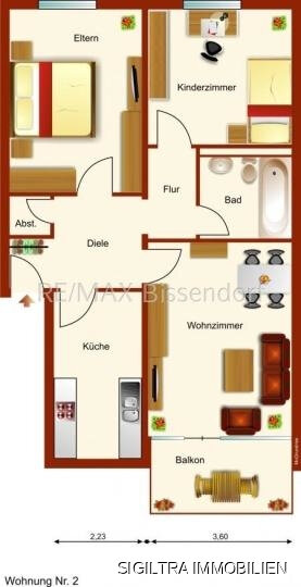 Wohnung zum Kauf provisionsfrei 155.000 € 3 Zimmer 70 m²<br/>Wohnfläche EG<br/>Geschoss Wersen Lotte 49504