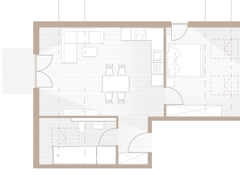 Wohnung zur Miete - Erstbezug 1.070 € 2 Zimmer 49,9 m² 2. Geschoss frei ab sofort Anzing 85646