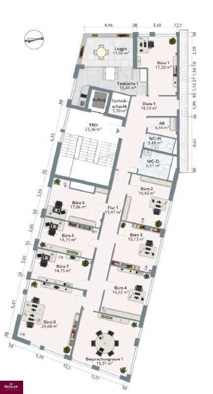 Bürofläche zur Miete 2.995 € 9 Zimmer 230,4 m²<br/>Bürofläche Hauptstr. 183 Denzlingen 79211