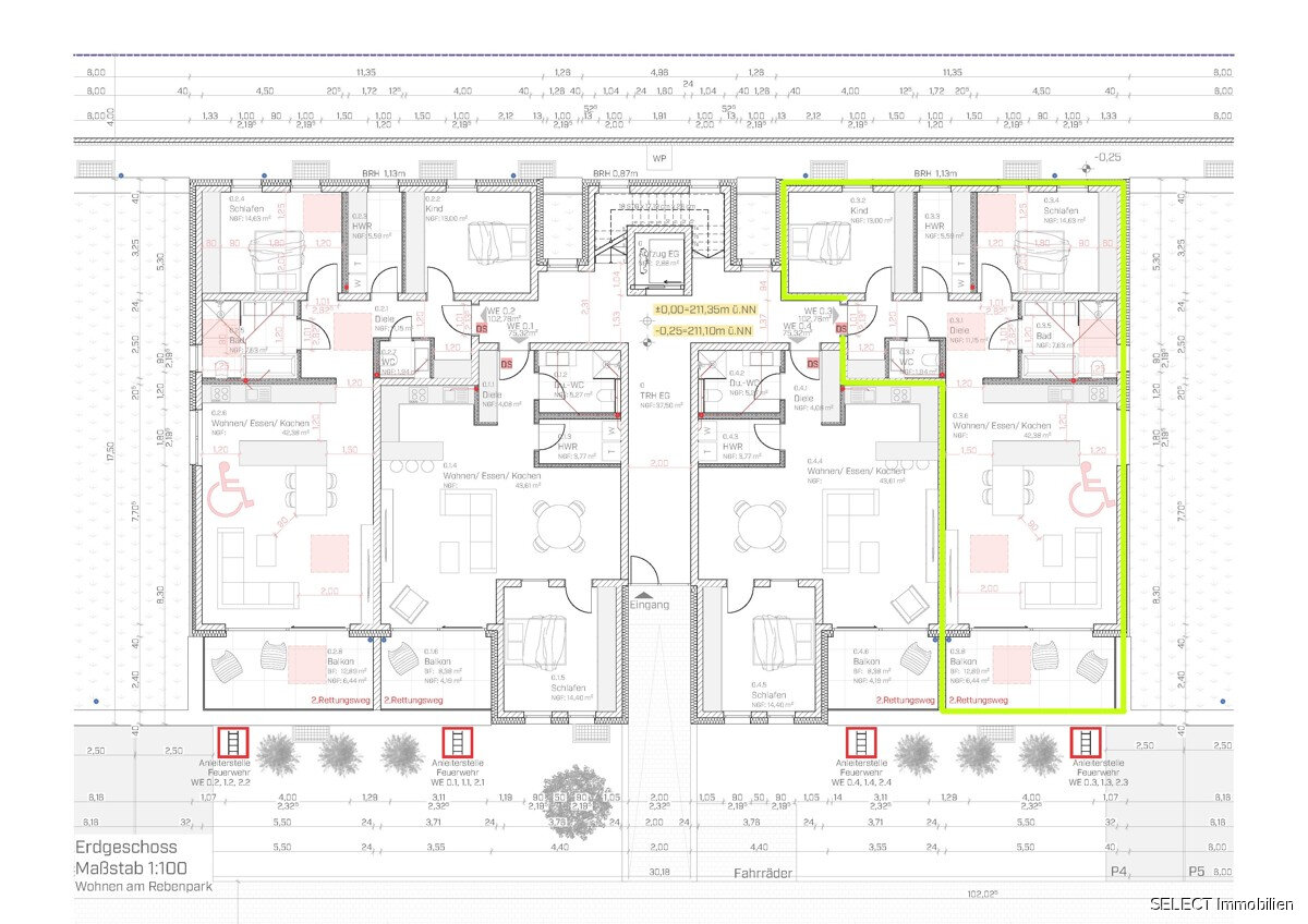 Wohnung zum Kauf 375.000 € 3 Zimmer 102,8 m²<br/>Wohnfläche EG<br/>Geschoss Kleinblittersdorf Kleinblittersdorf 66271