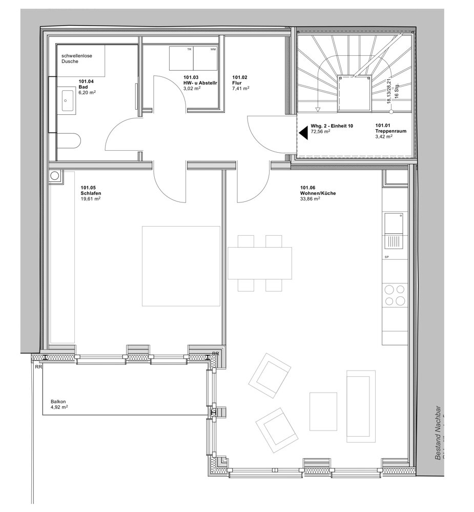 Wohnung zum Kauf 1.095.000 € 2 Zimmer 72,6 m²<br/>Wohnfläche 1.<br/>Geschoss Untere Au München 81541