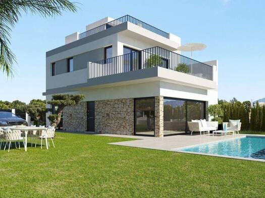 Villa zum Kauf - Erstbezug provisionsfrei 1.000.000 € 4 Zimmer 237 m² 350 m² Grundstück San Miguel de Salinas
