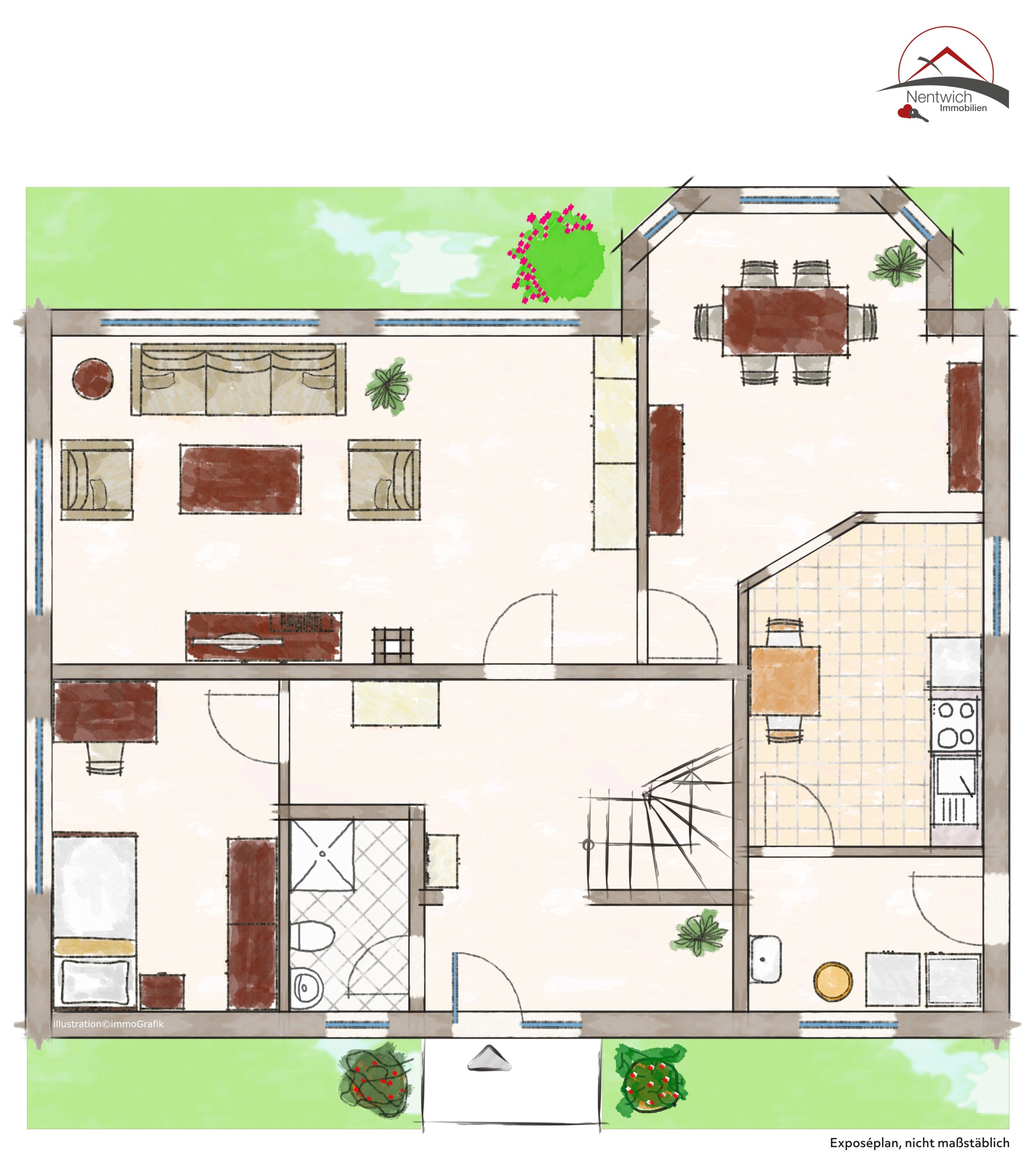 Einfamilienhaus zur Miete 1.850 € 5 Zimmer 147 m²<br/>Wohnfläche 724 m²<br/>Grundstück Elmenhorst Elmenhorst 18107