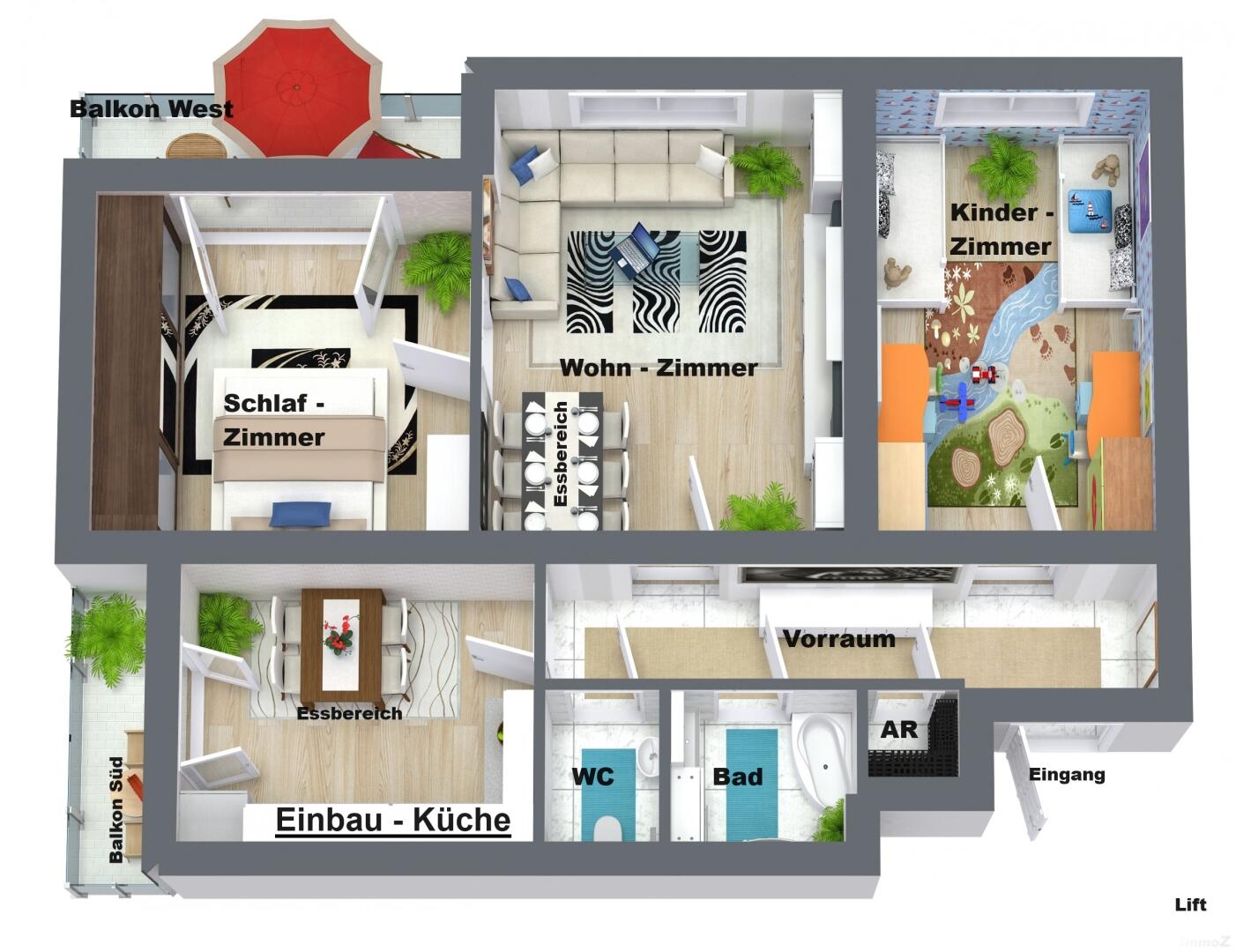 Wohnung zum Kauf 237.000 € 3 Zimmer 90 m²<br/>Wohnfläche 9.<br/>Geschoss Eggenberg Graz,04.Bez.:Lend 8020