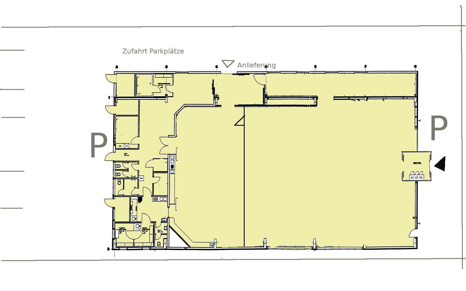 Laden zur Miete 1.997 € 6 Zimmer 700 m²<br/>Verkaufsfläche ab 400 m²<br/>Teilbarkeit Ziesar Ziesar 14793