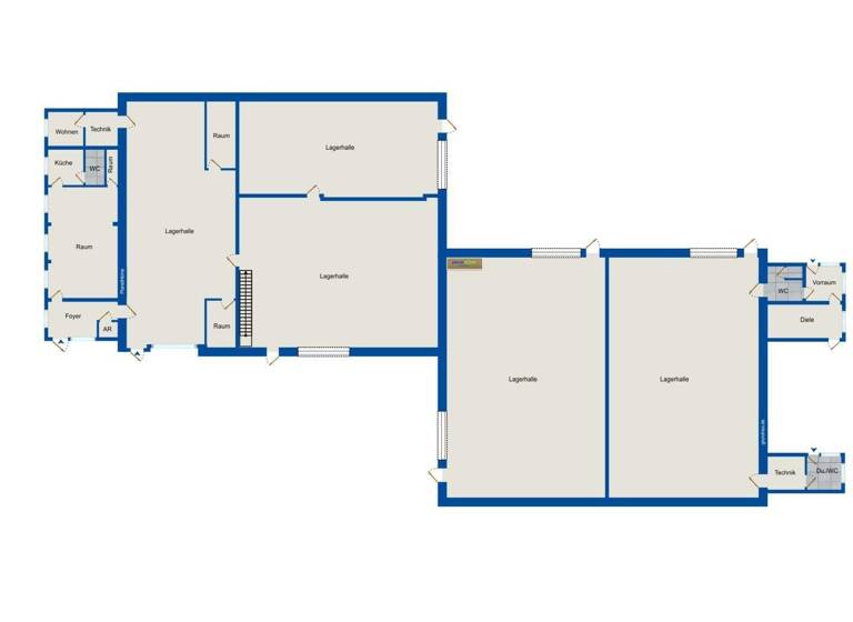 Lagerhalle zum Kauf 2.399.900 € 1.305 m² Lagerfläche Sooß 2504