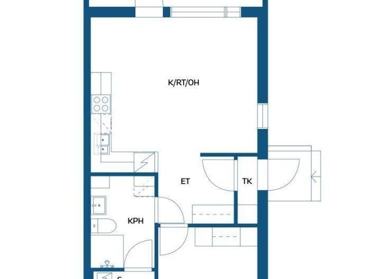 Reihenmittelhaus zum Kauf 138.500 € 2 Zimmer 50 m² 8.880 m² Grundstück Suolatie 2 Kempele 90440