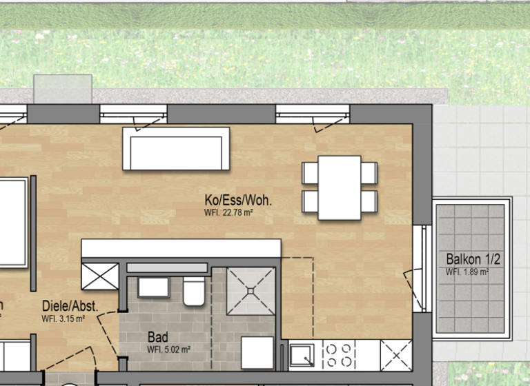 Wohnung zum Kauf - Neubau provisionsfrei 254.900 € 2 Zimmer 42,8 m² Ostenviertel Regensburg 93055