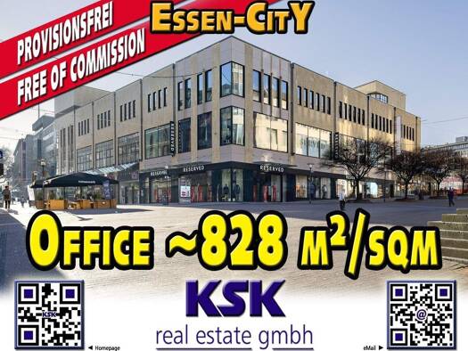 Bürofläche zur Miete provisionsfrei 12,50 € 828 m² Bürofläche teilbar von 828 m² bis 1.021 m² Stadtkern Stadtbezirk I 45127