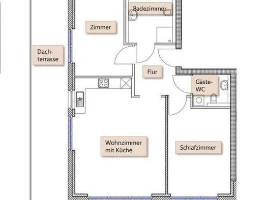 Penthouse zum Kauf provisionsfrei 587.000 € 3 Zimmer 100,4 m² Geschoss 4/4 frei ab 01.06.2028 Wüste Osnabrück 49080