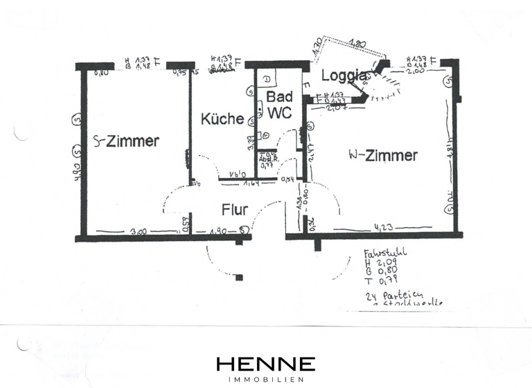 Wohnung zum Kauf 130.000 € 2 Zimmer 51 m² 7. Geschoss frei ab sofort Neue Vahr Südost Bremen 28327