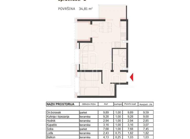 Wohnung zum Kauf 2 Zimmer 2. Geschoss Pale