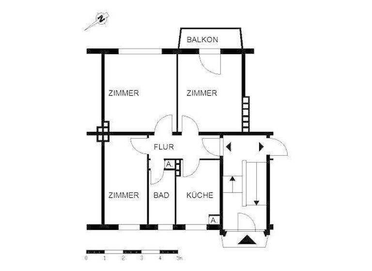 Wohnung zur Miete 692 € 3 Zimmer 60,3 m² frei ab 07.04.2026 H.-H.-Meier-Allee 17 Riensberg Bremen 28213