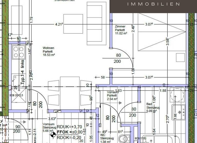 Wohnung zur Miete 420 € 2 Zimmer EG Lend Graz 8020