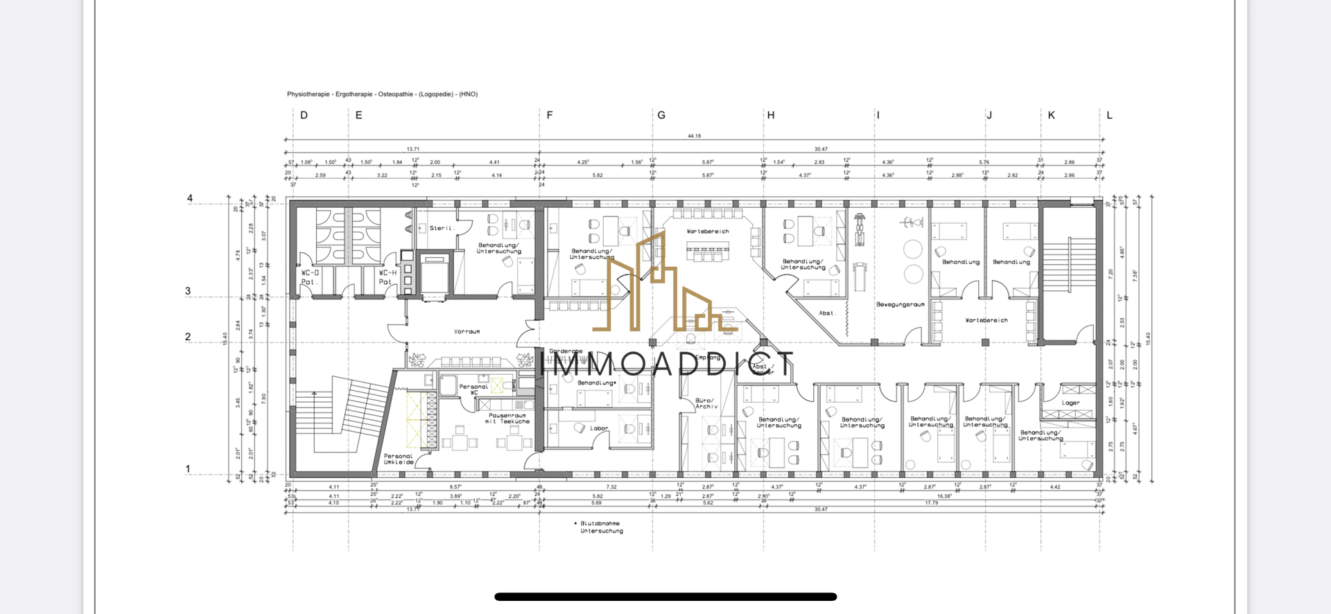 Praxis zur Miete provisionsfrei 23 € 1.687,8 m²<br/>Bürofläche ab 100 m²<br/>Teilbarkeit Spandau Berlin 13597