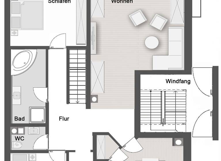 Wohnung zum Kauf 550.000 € 4 Zimmer 94 m²<br/>Wohnfläche Souterrain, EG<br/>Geschoss ab sofort<br/>Verfügbarkeit Heimgartenstr. 1d Forstern Forstern 85659