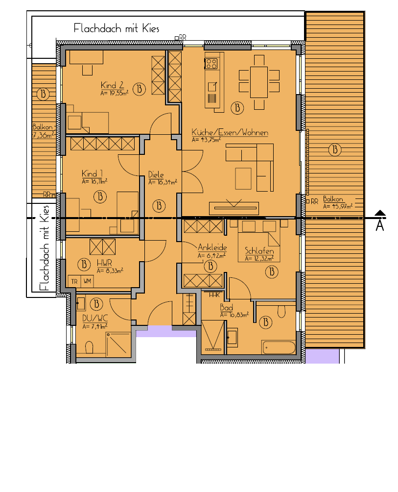 Terrassenwohnung zum Kauf provisionsfrei 822.701 € 4 Zimmer 165,7 m²<br/>Wohnfläche 2.<br/>Geschoss 01.03.2025<br/>Verfügbarkeit Flurstraße Ronhof 153 Fürth 90765