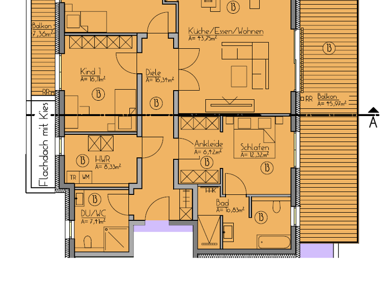 Terrassenwohnung zum Kauf provisionsfrei 822.701 € 4 Zimmer 165,7 m²<br/>Wohnfläche 2.<br/>Geschoss ab sofort<br/>Verfügbarkeit Flurstraße Nordstadt Fürth 90765