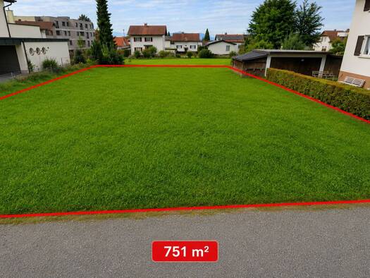 Grundstück zum Kauf 690.000 € 751 m² Grundstück Flurstraße 5 Lochau 6911