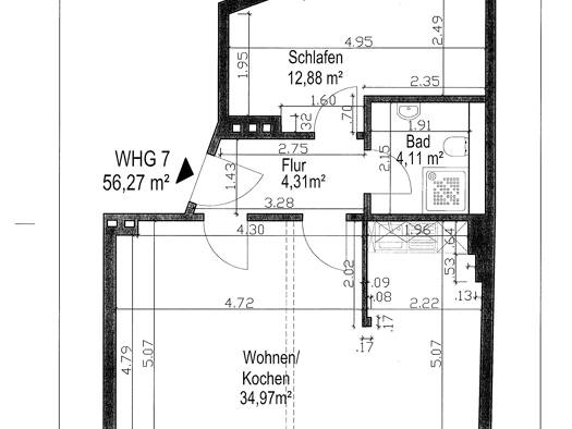 Wohnung zur Miete 290 € 2 Zimmer 56,3 m² 2. Geschoss Weißenfels 06667
