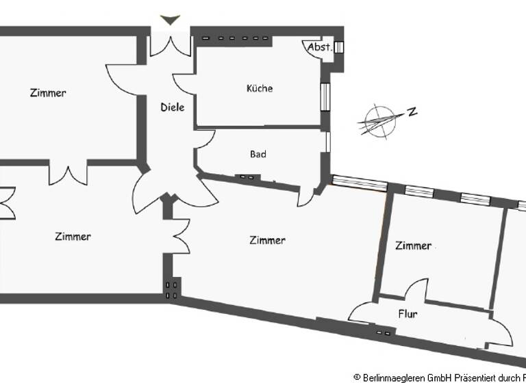 Wohnung zum Kauf 649.000 € 5 Zimmer 140 m²<br/>Wohnfläche 1.<br/>Geschoss Paul-Lincke-Ufer 38 Kreuzberg Berlin, Kreuzberg 10999