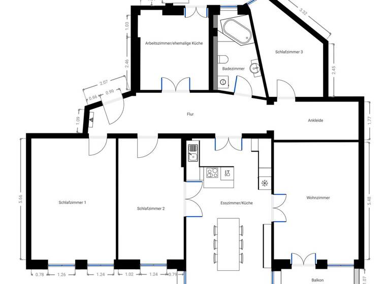 Wohnung zum Kauf 799.000 € 6 Zimmer 143,7 m² 1. Geschoss frei ab 01.06.2026 Rudolstädter Straße 2 Wilmersdorf Berlin 10713