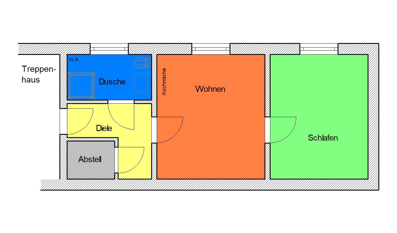 Wohnung zur Miete 240 € 2 Zimmer 34,4 m²<br/>Wohnfläche 1.<br/>Geschoss ab sofort<br/>Verfügbarkeit Rammtorstraße 22 Lutherstadt Eisleben Eisleben 06295