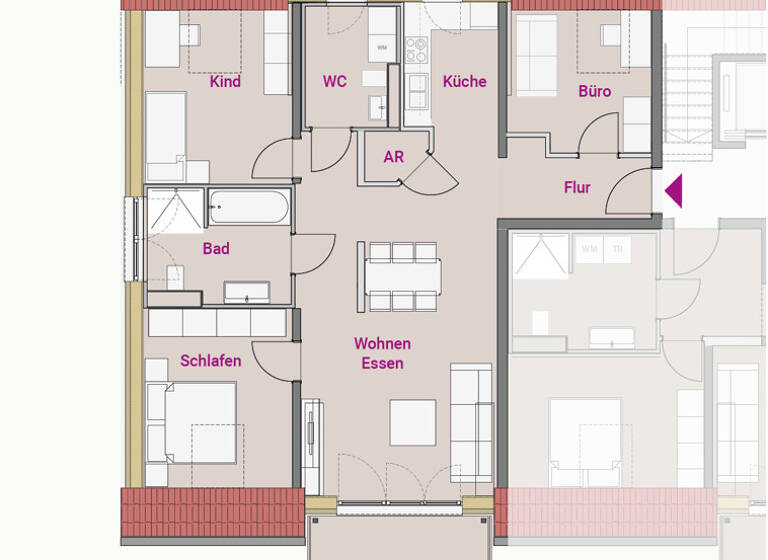 Wohnung zum Kauf 429.900 € 3,5 Zimmer 85,8 m²<br/>Wohnfläche Dachgeschoss<br/>Geschoss Roth Roth 91154